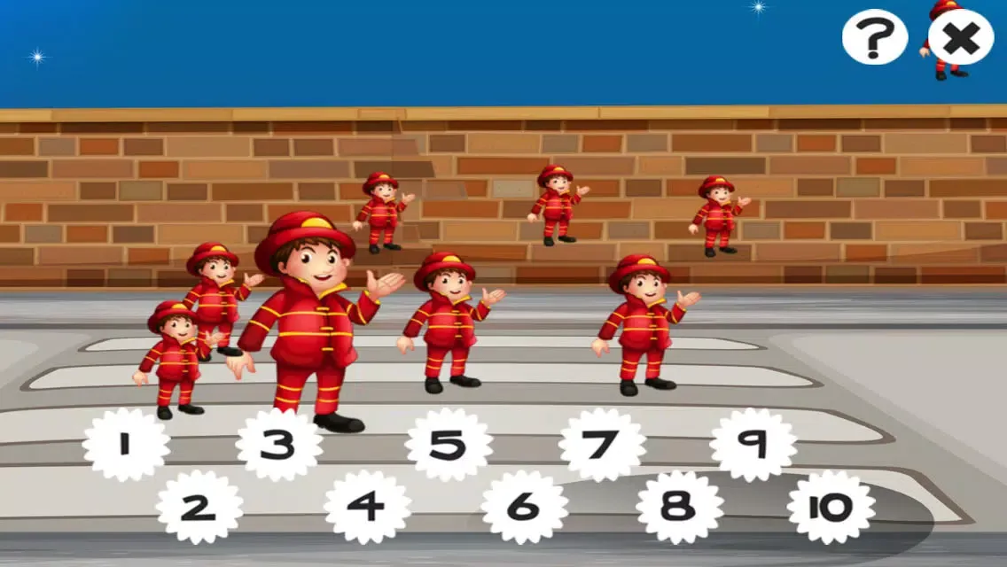 A Firefighter Counting Game for Children: Learning to count with firemen应用截图
