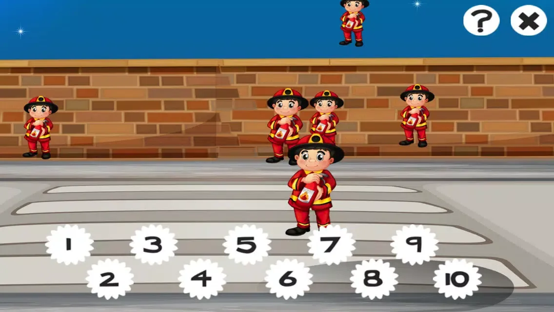 A Firefighter Counting Game for Children: Learning to count with firemen应用截图
