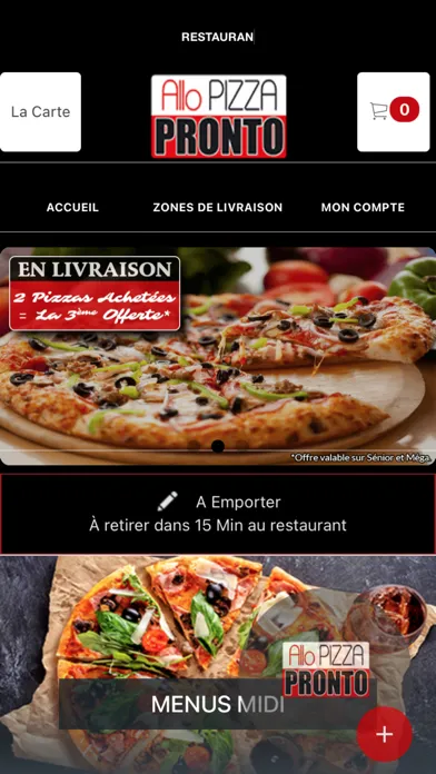 Captures d'écran de Allo Pizza Pronto Savigny