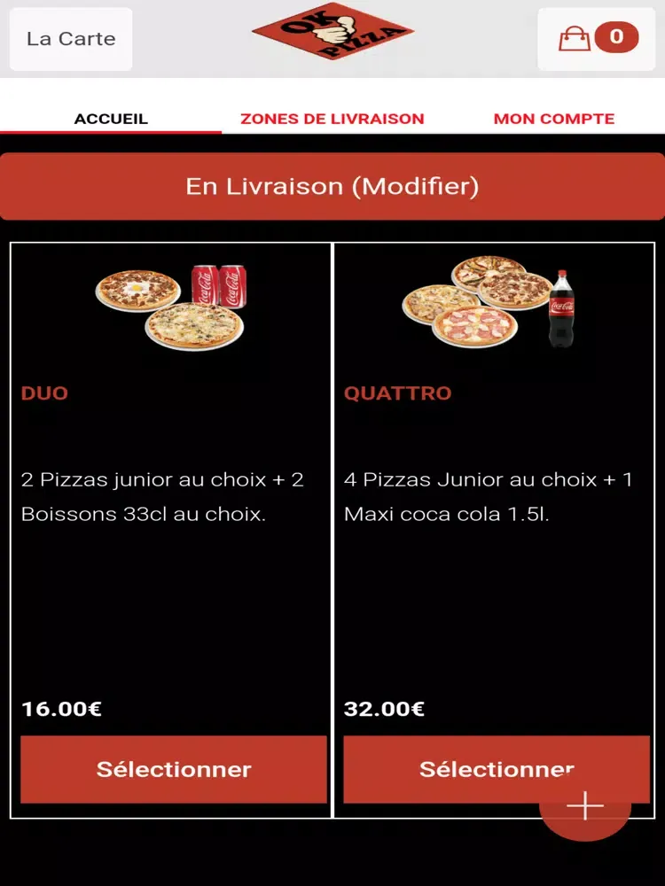 Ok Pizza iPad  Screenshots