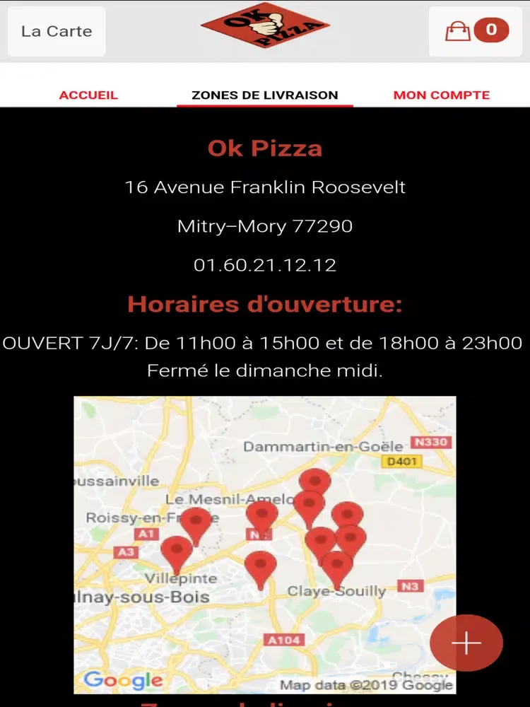 Ok Pizza iPad  Screenshots