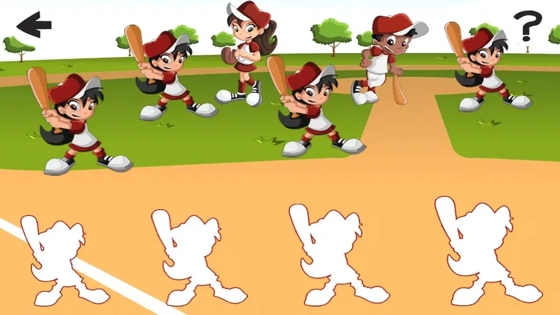 Capturas de tela do Action Baseball: Sort By Size Game for Children to Learn and Play