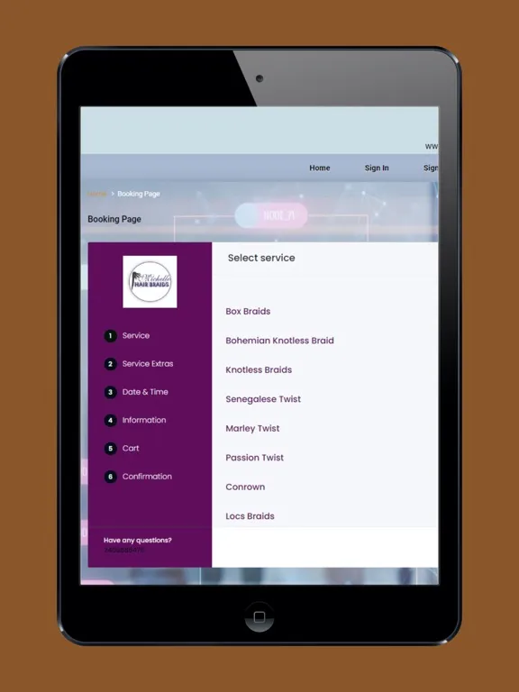 Captures d'écran de Rainbow Booking iPad 