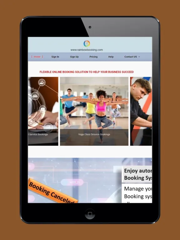 Captures d'écran de Rainbow Booking iPad 