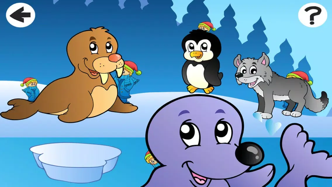 A Winter Game for Children: Learn and Play with Animals of the Far North應用截圖