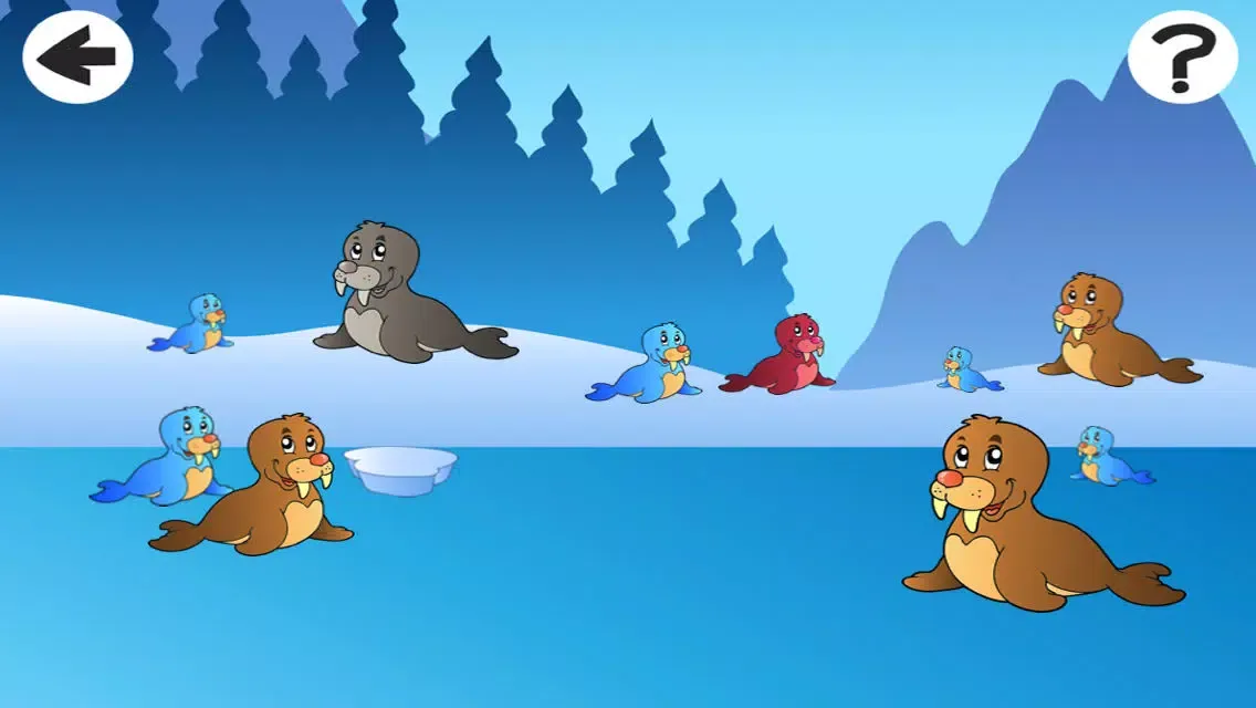 A Winter Game for Children: Learn and Play with Animals of the Far North應用截圖