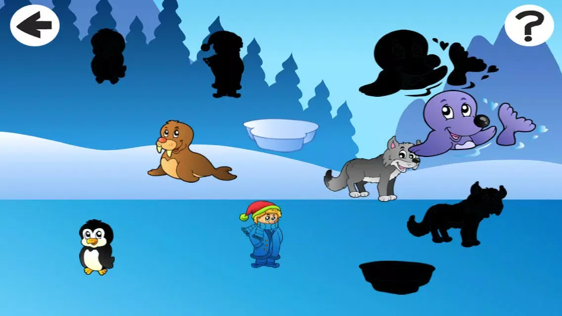 A Winter Game for Children: Learn and Play with Animals of the Far North應用截圖