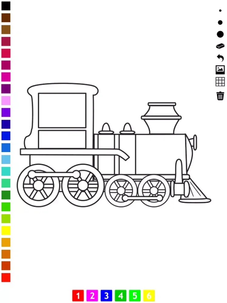 All aboard: coloring book for children with transports iPad  Ekran Görüntüleri