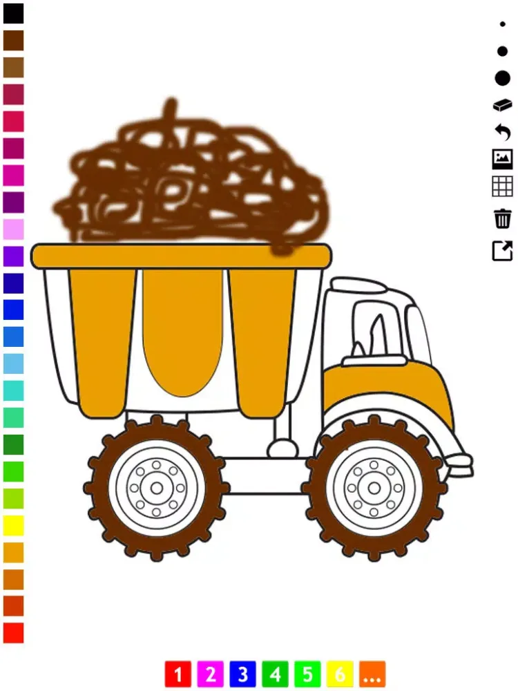 صور A Vehicles coloring book for children and toddlers iPad 