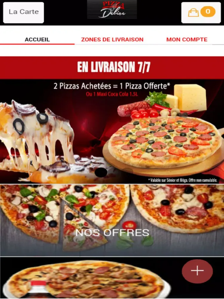 Capturas de tela do Pizza delice Rouen iPad 