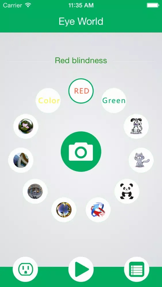 Capturas de pantalla de Eye World -- what can the Color blindness see,And Dog see,Magic mirror more