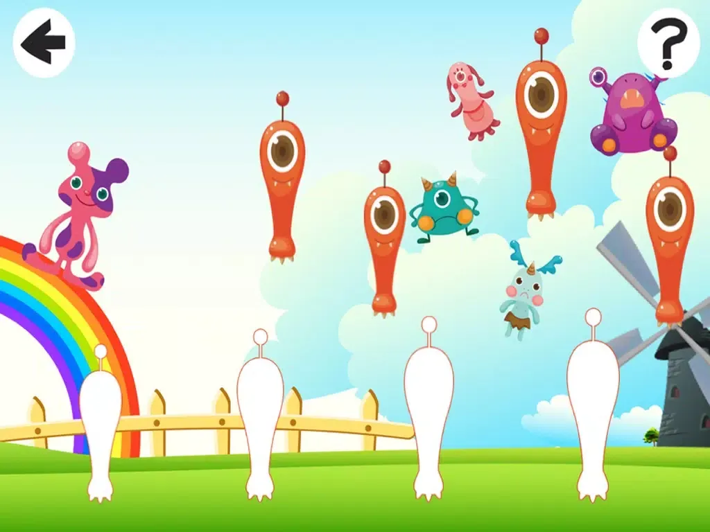 A Fantasy Monsters’ World: Sort By Size Game to Play and Learn for Children iPad  Screenshots