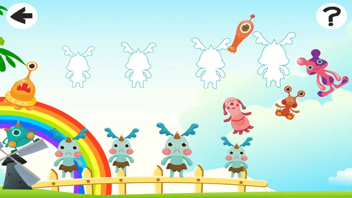 A Fantasy Monsters’ World: Sort By Size Game to Play and Learn for Children Screenshots