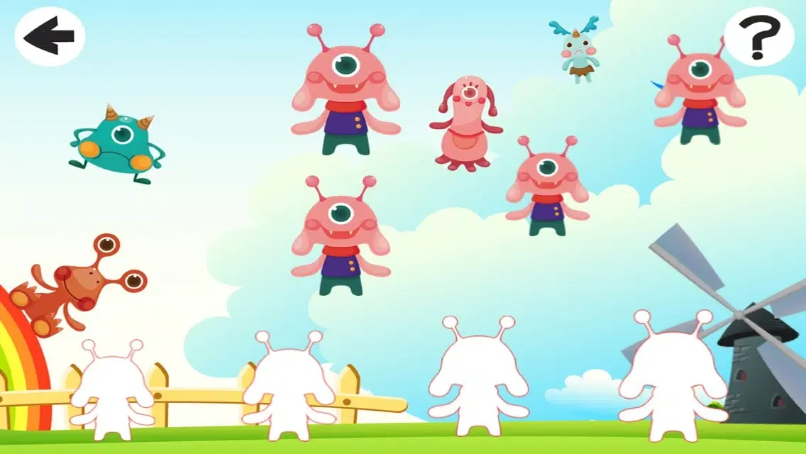 A Fantasy Monsters’ World: Sort By Size Game to Play and Learn for Children Screenshots