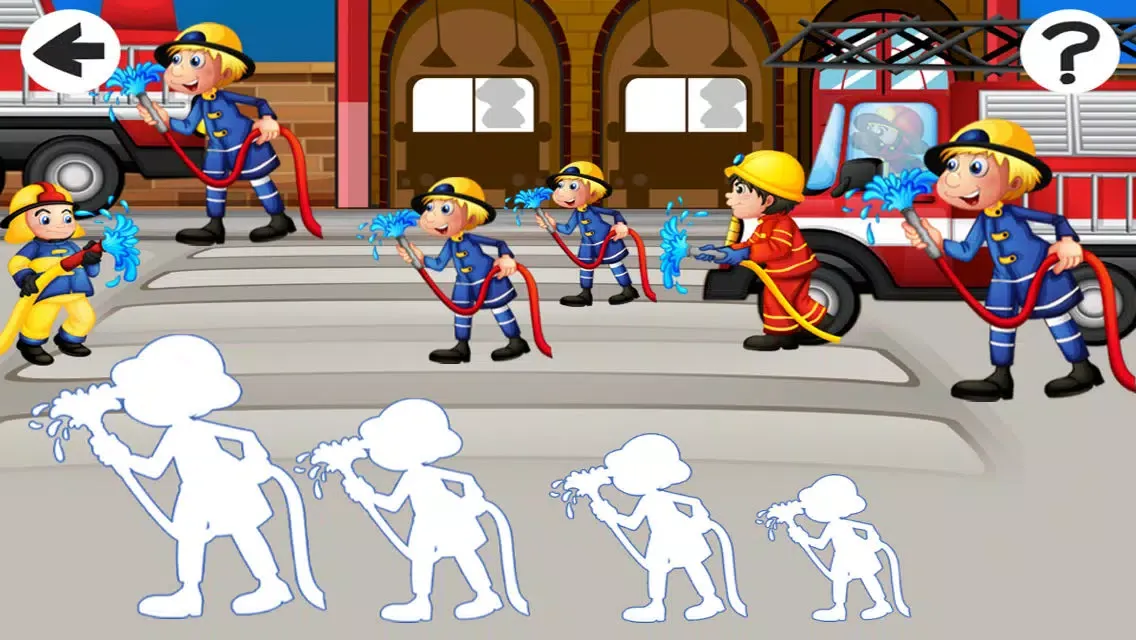 Alert Fire: Sort By Size Game for Children to Learn and Play with Firefighters应用截图