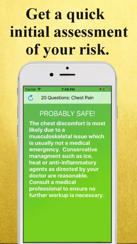 Zrzuty ekranu 20 Questions: Chest Pain