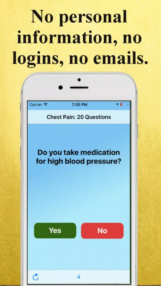 Zrzuty ekranu 20 Questions: Chest Pain