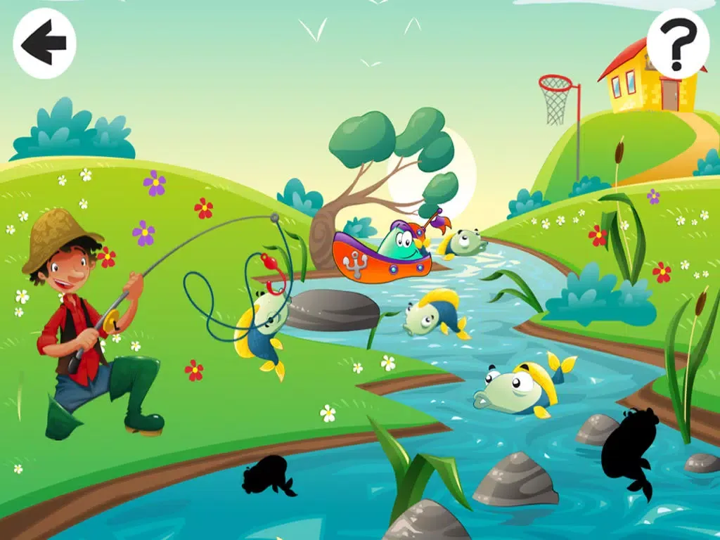 All about Angling: Shadow Game for Children to Learn and Play with Fish iPad 應用截圖