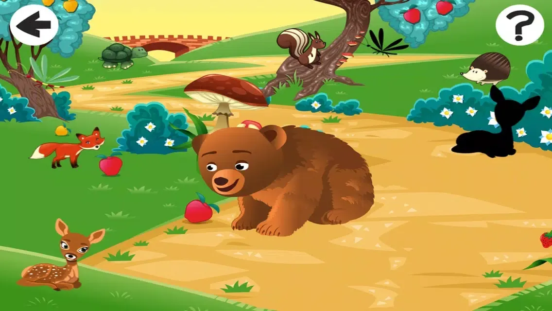 Capturas de tela do Animals of the Forest Shadow Game: Learn and Play for Children