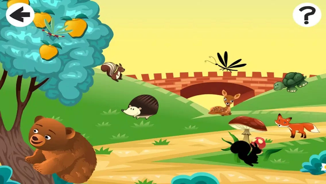 Capturas de tela do Animals of the Forest Shadow Game: Learn and Play for Children