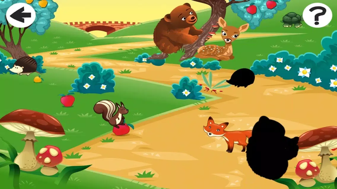 Capturas de tela do Animals of the Forest Shadow Game: Learn and Play for Children