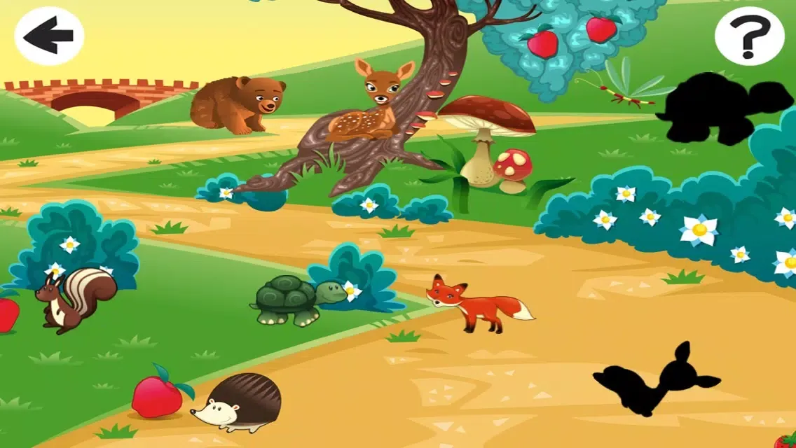 Capturas de tela do Animals of the Forest Shadow Game: Learn and Play for Children