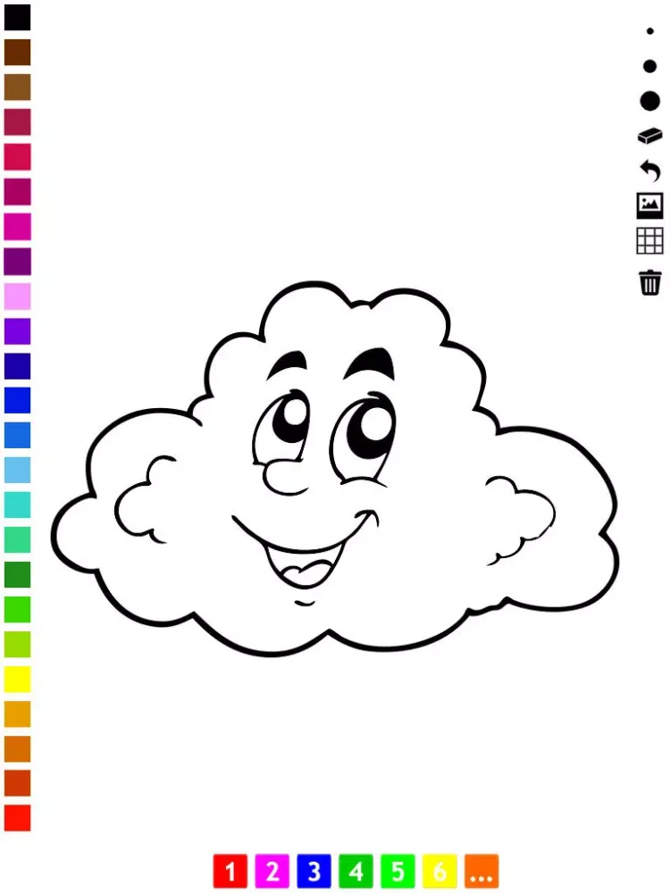 A Weather Coloring Book for Children: Learn to color the world iPad  Screenshots