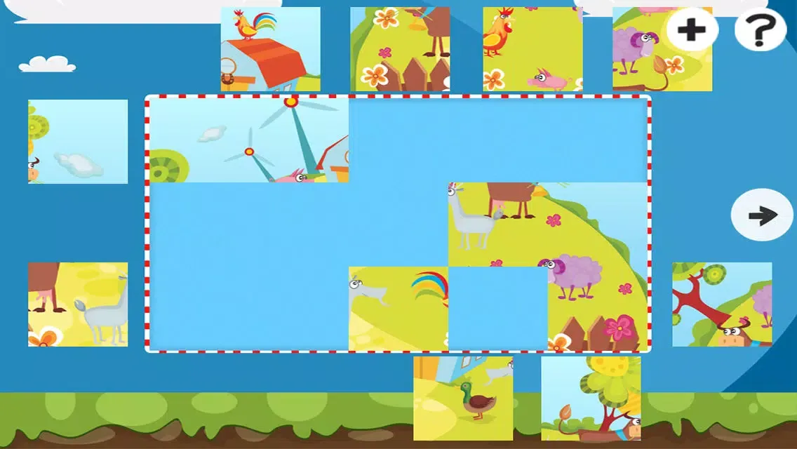 A Farm Jigsaw Puzzle for Pre-School Children with Animals of the Barn Ekran Görüntüleri