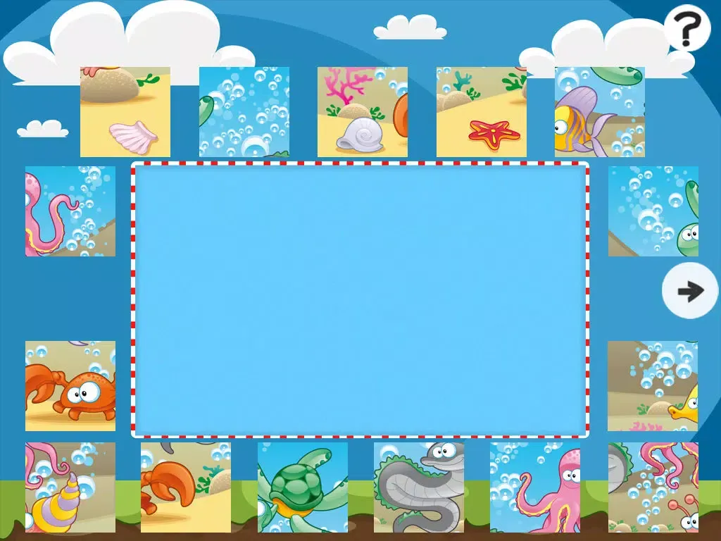 Screenshot di An Ocean Jigsaw Puzzle for Pre-School Children with Animals of the Sea iPad 