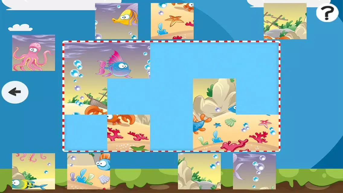 Screenshot di An Ocean Jigsaw Puzzle for Pre-School Children with Animals of the Sea