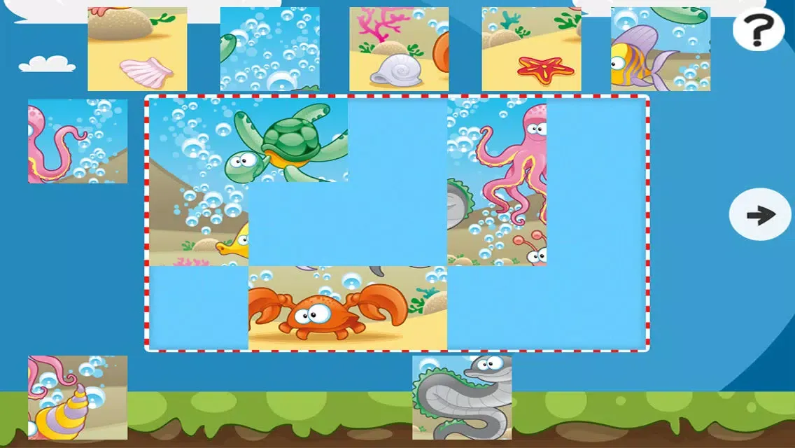 Screenshot di An Ocean Jigsaw Puzzle for Pre-School Children with Animals of the Sea