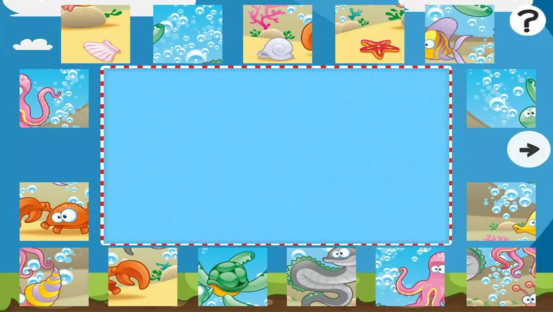 Screenshot di An Ocean Jigsaw Puzzle for Pre-School Children with Animals of the Sea