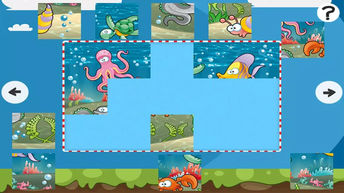 Screenshot di An Ocean Jigsaw Puzzle for Pre-School Children with Animals of the Sea