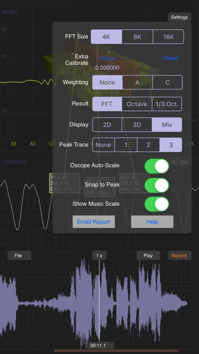 ภาพหน้าจอของ iAnalyzer