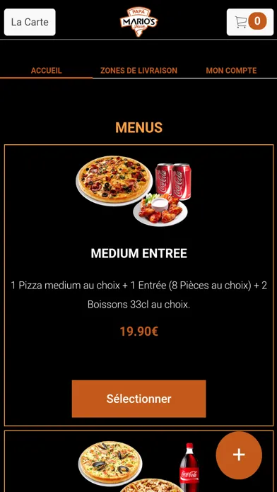 Papa Marios Pizza应用截图