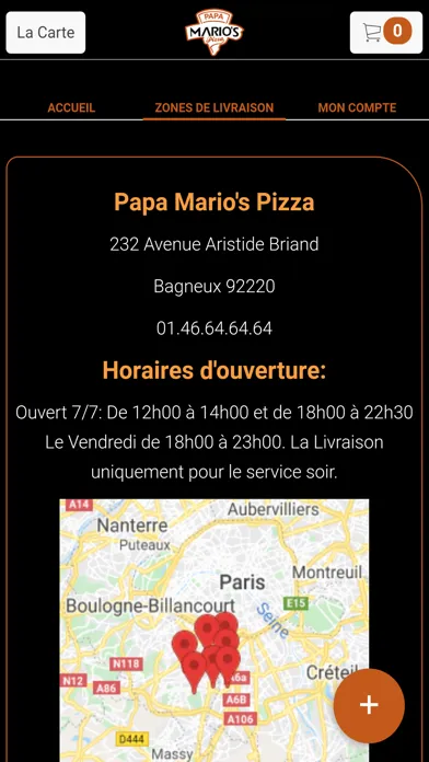 Papa Marios Pizza应用截图
