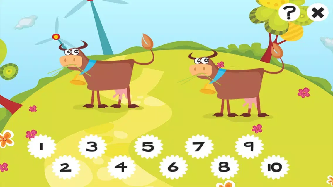 صور A Farm Counting Game for Children to learn and play with Animals of the Barn