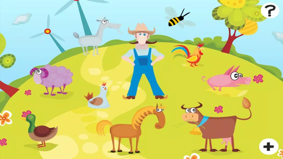 صور A Farm Counting Game for Children to learn and play with Animals of the Barn