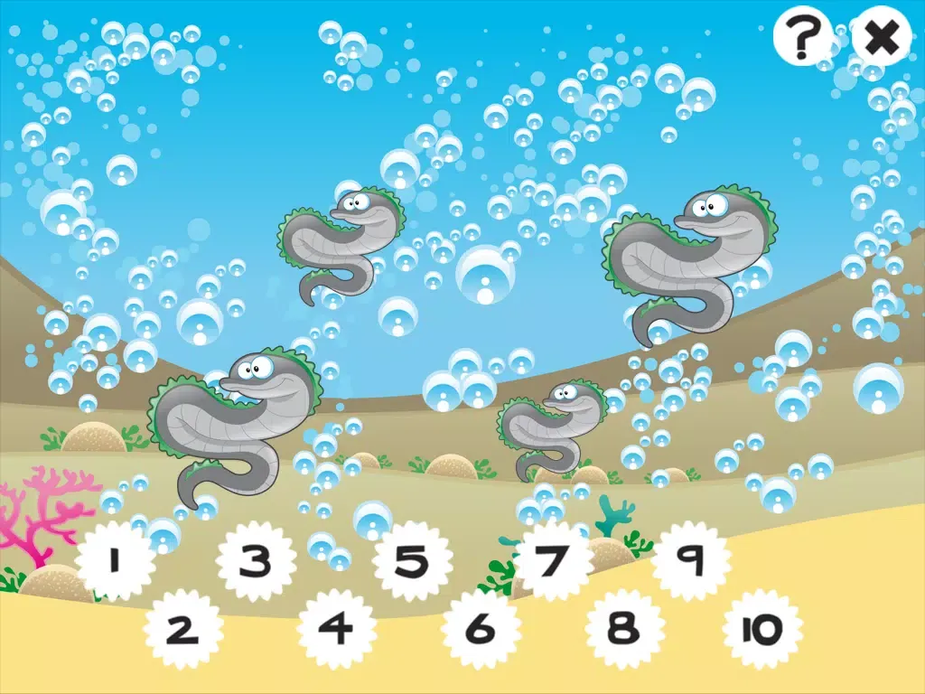 Capturas de tela do An Ocean Counting Game for Children to learn and play with Marine Animals iPad 