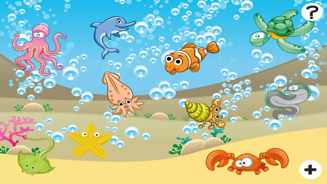Capturas de tela do An Ocean Counting Game for Children to learn and play with Marine Animals