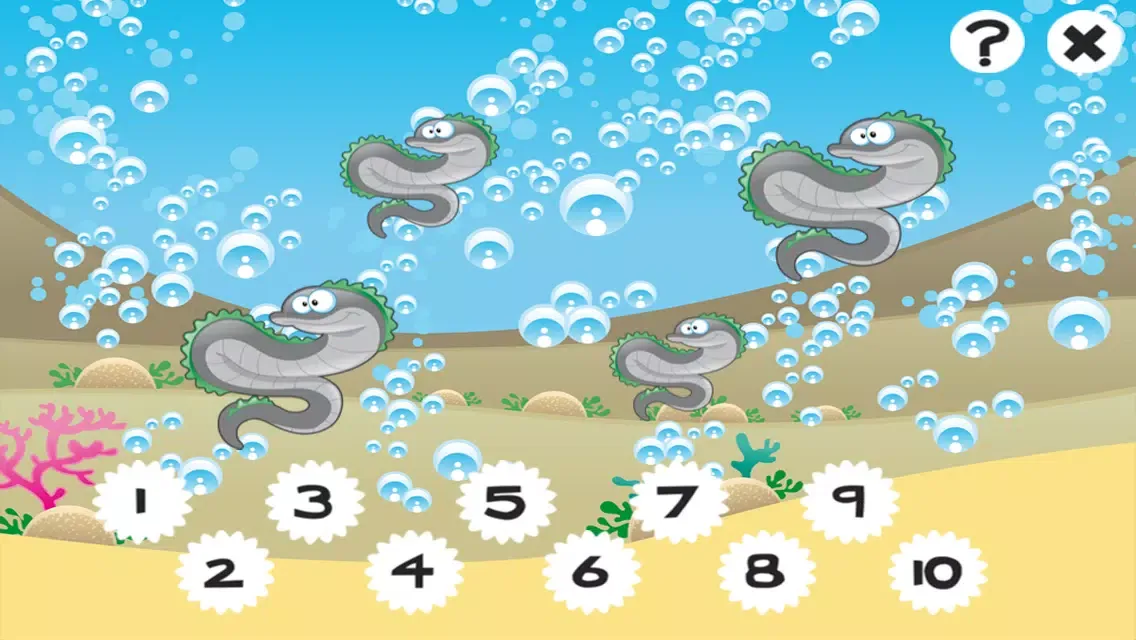 Capturas de tela do An Ocean Counting Game for Children to learn and play with Marine Animals