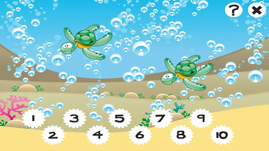 Capturas de tela do An Ocean Counting Game for Children to learn and play with Marine Animals
