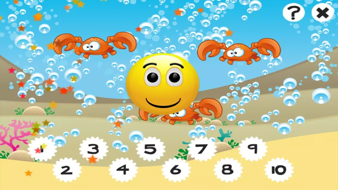 Capturas de tela do An Ocean Counting Game for Children to learn and play with Marine Animals