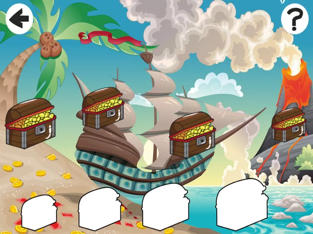 Screenshot di A Sort By Size Game for Children: Learn and Play with Pirates iPad 