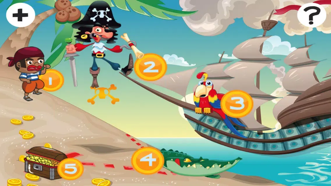 Screenshot di A Sort By Size Game for Children: Learn and Play with Pirates