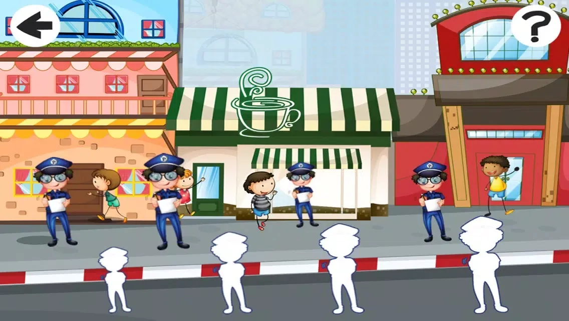 A Sort By Size Game for Children: Learn and Play with Police スクリーンショット