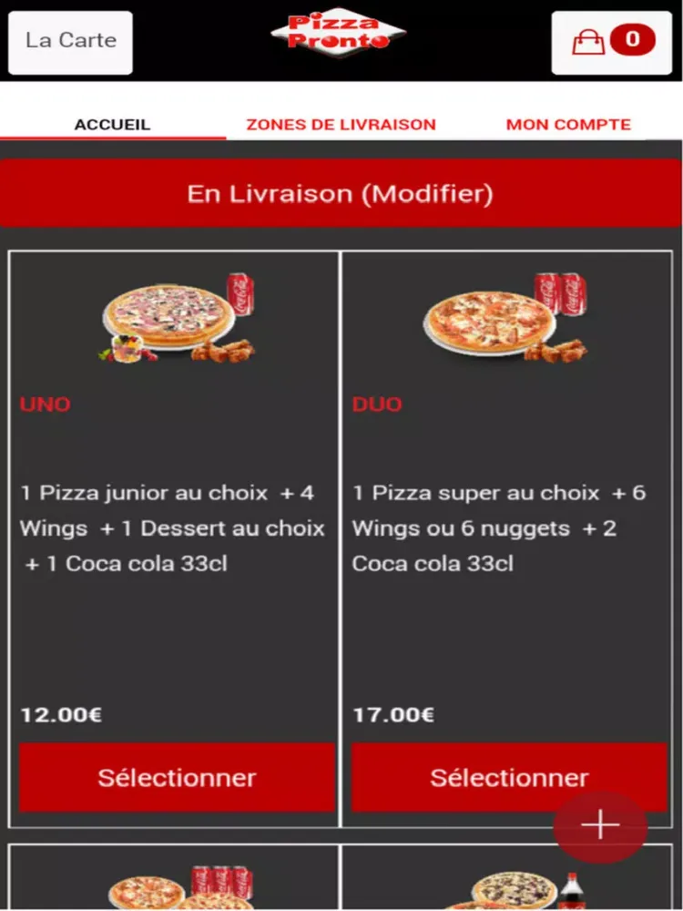 Ảnh chụp màn hình của Pizza Pronto Ris-Orangis iPad 