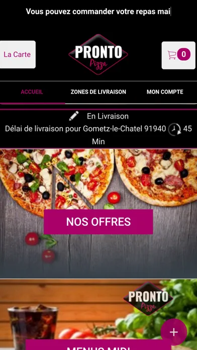 Pizza Pronto Gif-sur-Yvette应用截图