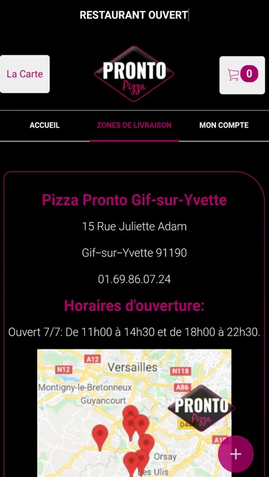 Pizza Pronto Gif-sur-Yvette应用截图