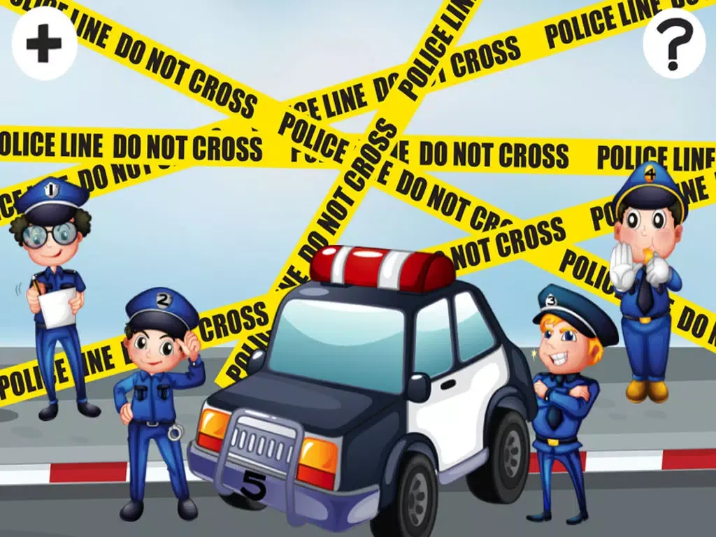 Ảnh chụp màn hình của A Find the Shadow Game for Children: Learn and Play with Police iPad 